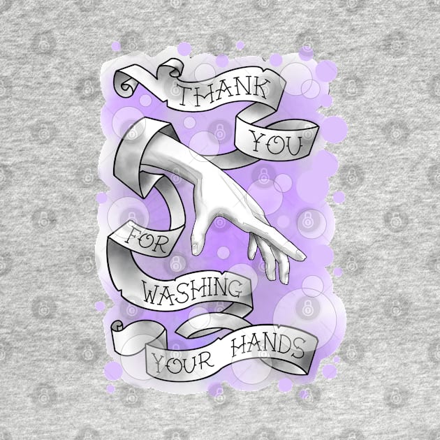 wash your hands, lilac bubbles by weilertsen